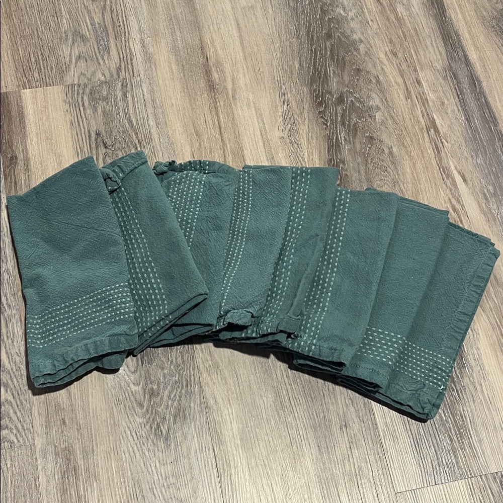 Set of Green Cloth Napkins